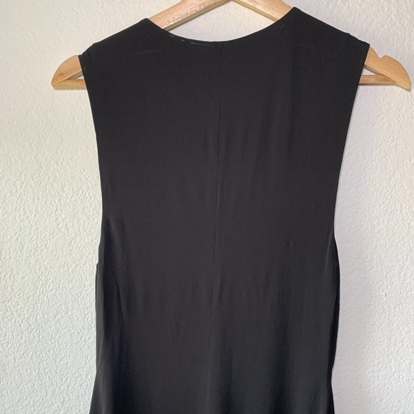 Alexander Wang Sleeveless Midi Jersey Bodycon Dress Black Medium - Picture 8 of 11
